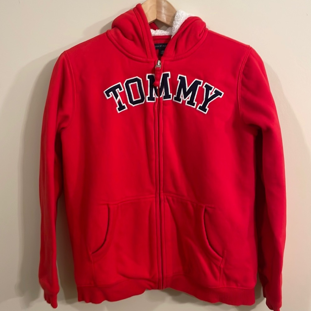 TOMMY HILFIGER BIG KIDS' SHERPA HOODIE XL